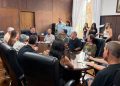 *GESTÃO* *Prefeito Roberto Araujo recebeu comerciantes para tratar da obra contra enchentes*