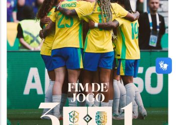 Seleção feminina faz 3 a 1 na Argentina em primeiro jogo no Beira-Rio