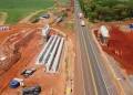 Arteris ViaPaulista realiza operação para lançamento de vigas em obra da SP-255, em Boa Esperança do Sul, neste sábado (3)