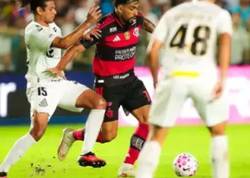 Santos busca empate contra o Flamengo na Vila Belmiro